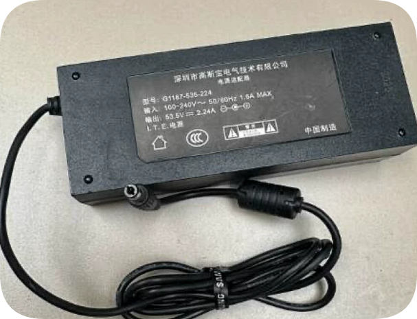 *Brand NEW*Ruijie RG-ES110GD-P PoE Switch Power Adapter, 53.5V 2.24A 120W Low-Ripple 5.5